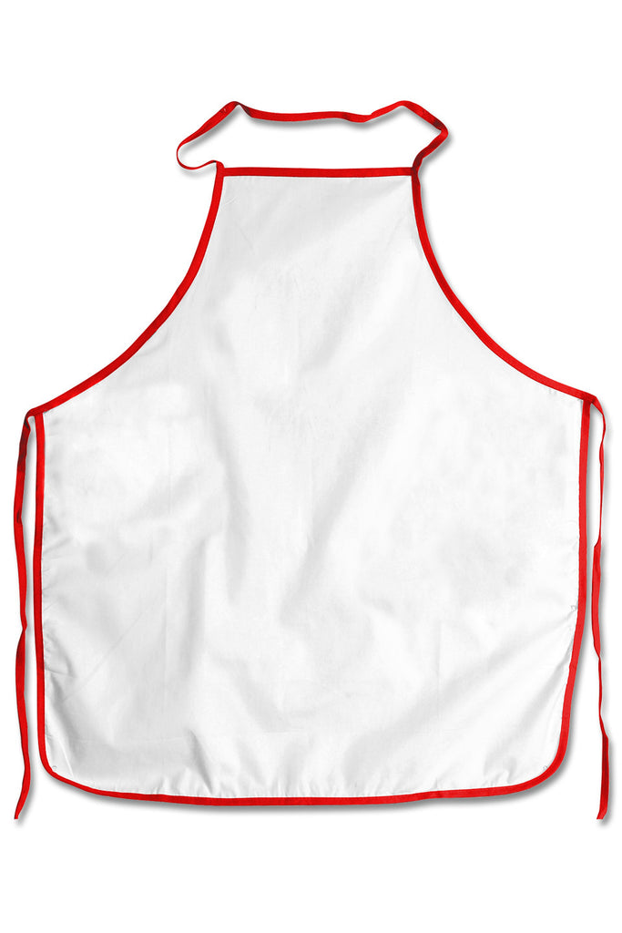 apron with colored trim