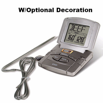 Digital Meat Thermometer With Stainless Steel Probe And Alarm